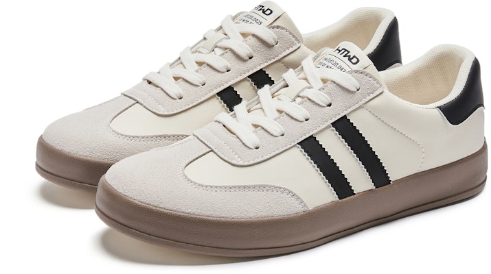 Hotwind Fabric Thick-Soled Low-Top Unisex Sneakers 'Q-Bounce Marshmallow' H14W3315 15