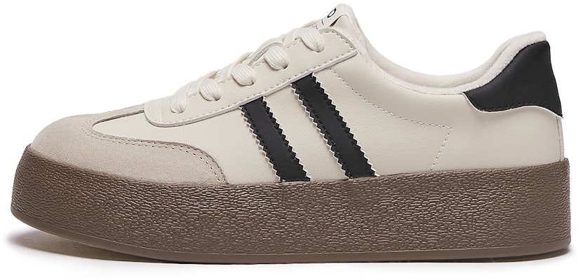 Hotwind Fabric Thick-Soled Low-Top Unisex Sneakers 'Q-Bounce Marshmallow' H14W3315 21