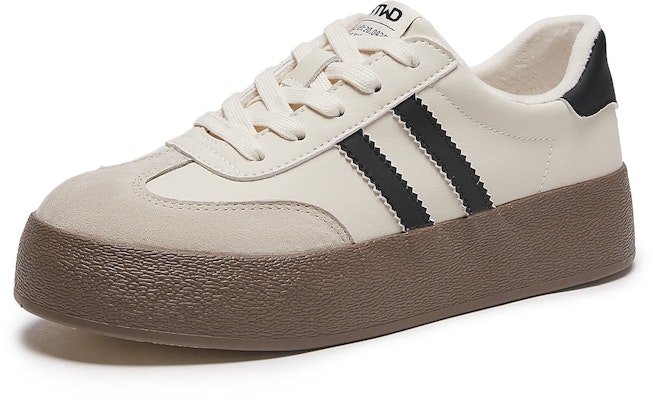Hotwind Fabric Thick-Soled Low-Top Unisex Sneakers 'Q-Bounce Marshmallow' H14W3315 22