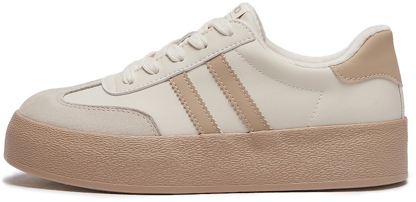 Hotwind Fabric Thick-Soled Low-Top Unisex Sneakers 'Q-Bounce Marshmallow' H14W3315 25