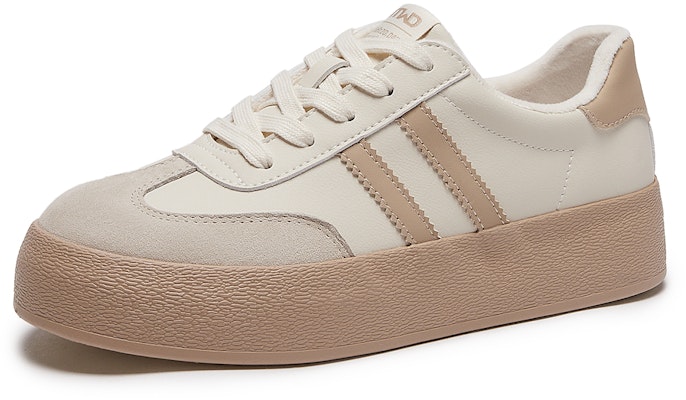 Hotwind Fabric Thick-Soled Low-Top Unisex Sneakers 'Q-Bounce Marshmallow' H14W3315 26