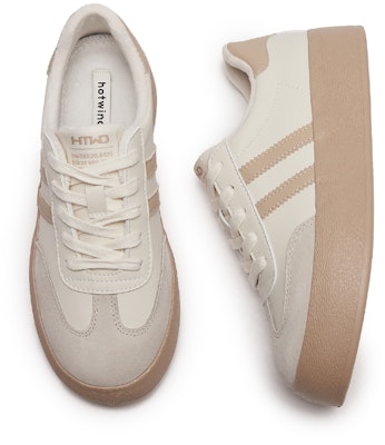 Hotwind Fabric Thick-Soled Low-Top Unisex Sneakers 'Q-Bounce Marshmallow' H14W3315 28