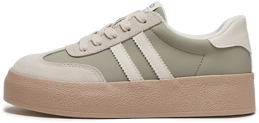 Hotwind Fabric Thick-Soled Low-Top Unisex Sneakers 'Q-Bounce Marshmallow' H14W3315 29