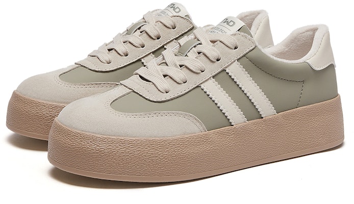 Hotwind Fabric Thick-Soled Low-Top Unisex Sneakers 'Q-Bounce Marshmallow' H14W3315 31