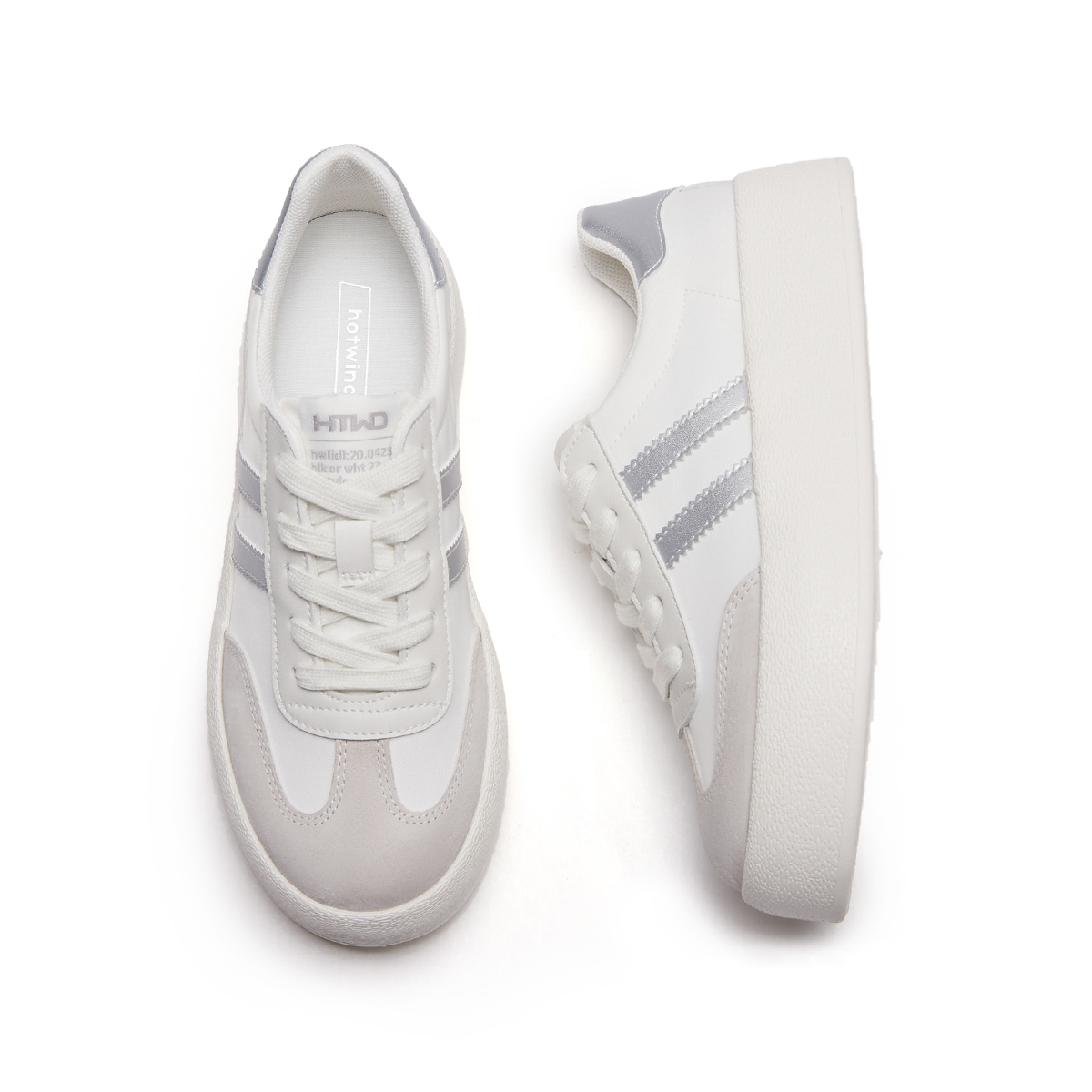 Shop Hotwind Sepatu Unisex Sol Tebal Low-Top 'Q-Bounce Marshmallow' H14W3315