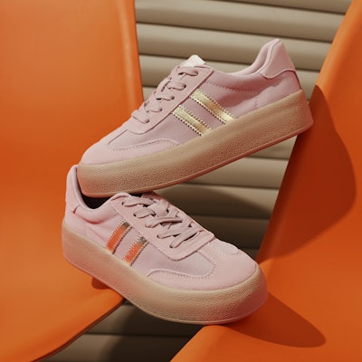 Hotwind Fabric Thick-Soled Low-Top Unisex Sneakers 'Q-Bounce Marshmallow' H14W3315 34