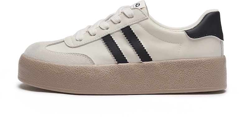 Hotwind Fabric Thick-Soled Low-Top Unisex Sneakers 'Q-Bounce Marshmallow' H14W3315 1