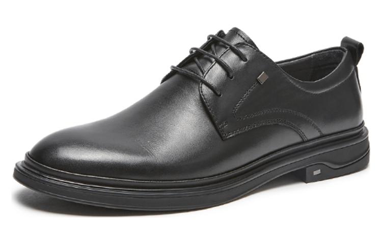 Order 핫윈드 패션 비즈니스 가죽 구두 '블랙 라운드 토' H43M3110