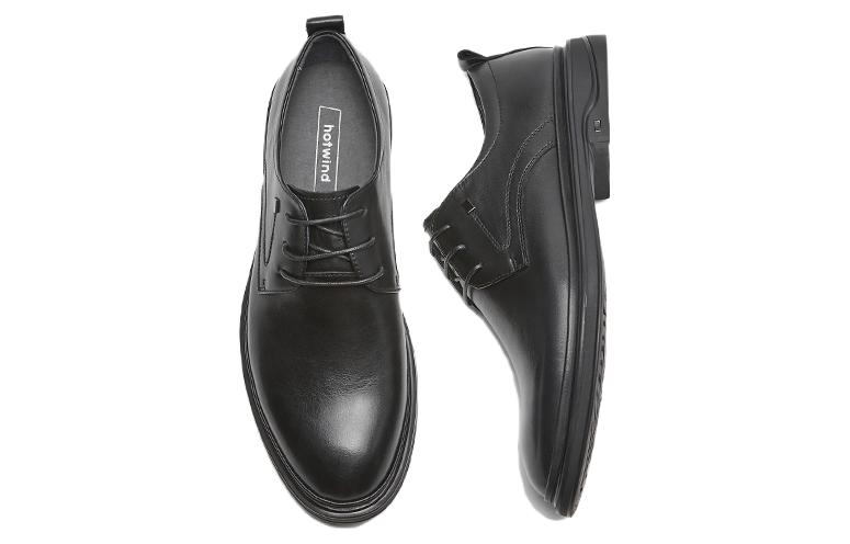 Lookbook 핫윈드 패션 비즈니스 가죽 구두 '블랙 라운드 토' H43M3110