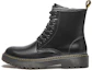 Buy Hotwind But Sheepskin Lace-Up Trendy Ankle Martin Boots ''Hitam 4.5cm'' H95M2807