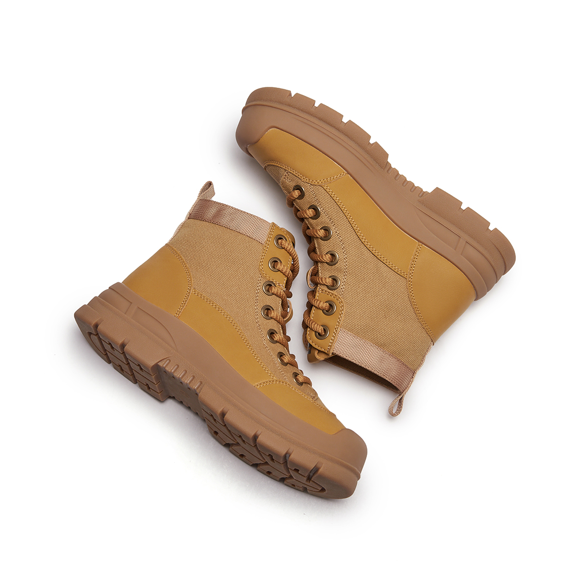 Shop 핫윈드 패션 스트랩 두꺼운 밑창 숏부츠 '4cm 여성용' H95W3806