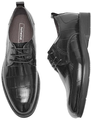 Zapatos de Vestir Negros de Piel de Vaca Hotwind para Hombre Elegantes y Versátiles H43M3121 Lookbook Zapatos de Vestir Negros de Piel de Vaca Hotwind para Hombre Elegantes y Versátiles H43M3121