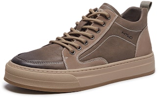 Hotwind High-Top Kulit Sneaker ''Keselesaan Mudah Hujung Bulat Tapak Tebal'' H91M3801 Order Hotwind High-Top Kulit Sneaker ''Keselesaan Mudah Hujung Bulat Tapak Tebal'' H91M3801