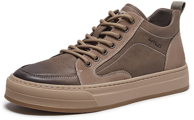 Hotwind High-Top Leather Sneaker 'Simple Comfort Round-Toe Thick Sole' H91M3801 Order Hotwind High-Top Leather Sneaker 'Simple Comfort Round-Toe Thick Sole' H91M3801