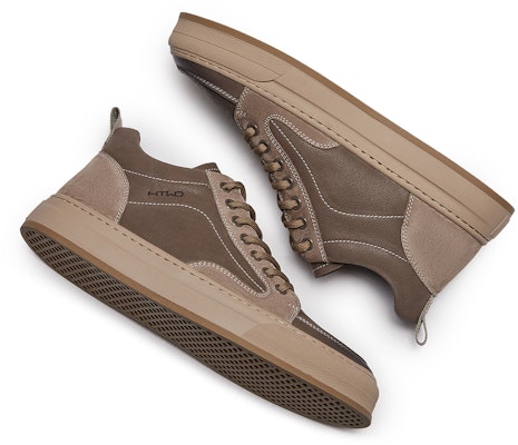 Hotwind High-Top Leather Sneaker 'Simple Comfort Round-Toe Thick Sole' H91M3801 Shop Hotwind High-Top Leather Sneaker 'Simple Comfort Round-Toe Thick Sole' H91M3801