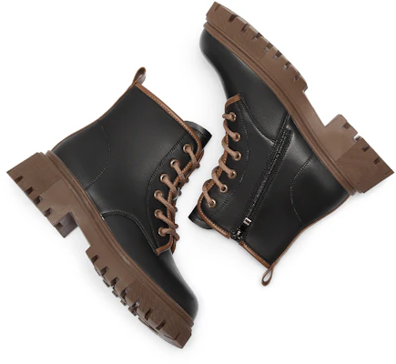 热风真皮舒适系带增高5cm女士短马丁靴 H81W3805 Shop 热风真皮舒适系带增高5cm女士短马丁靴 H81W3805