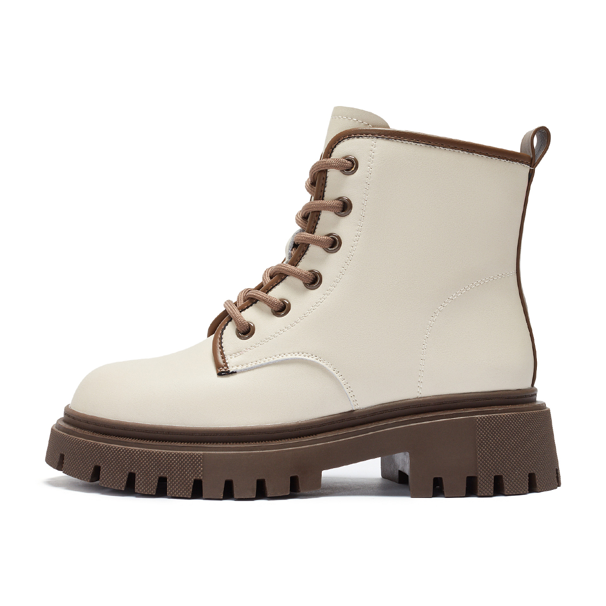 Purchase 热风真皮舒适系带增高5cm女士短马丁靴 H81W3805