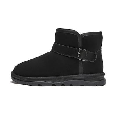 Hotwind Leather Fashion Casual Versatile Warm Lined Snow Boots 'Men's Style'