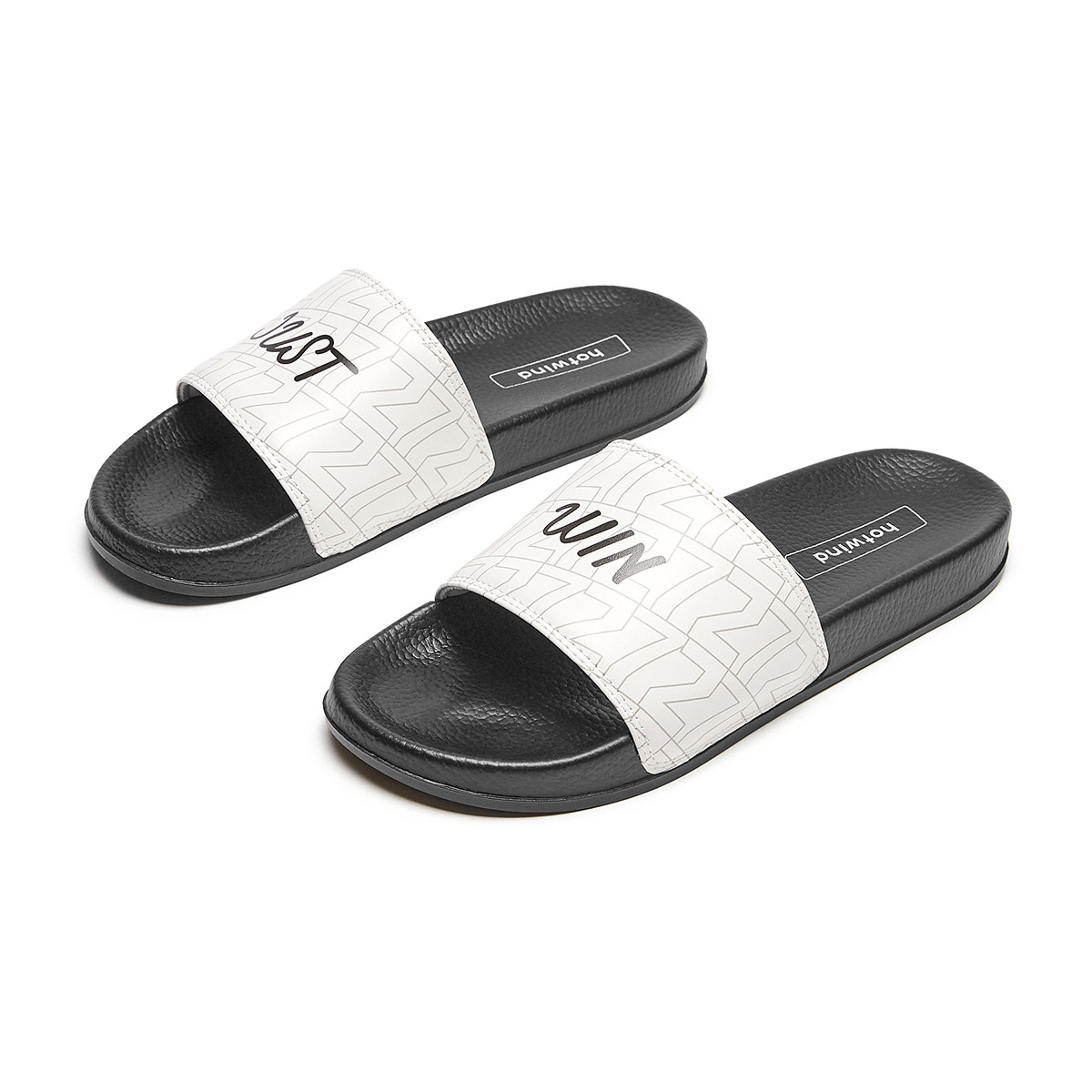 Hotwind Leather Sport Slides 'White Casual CMFT' 圖 4