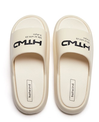 Hotwind Letter Thick Sole Universal Slide Sandals '3.5cm Men's' H62M3643 Sizing Hotwind Letter Thick Sole Universal Slide Sandals '3.5cm Men's' H62M3643