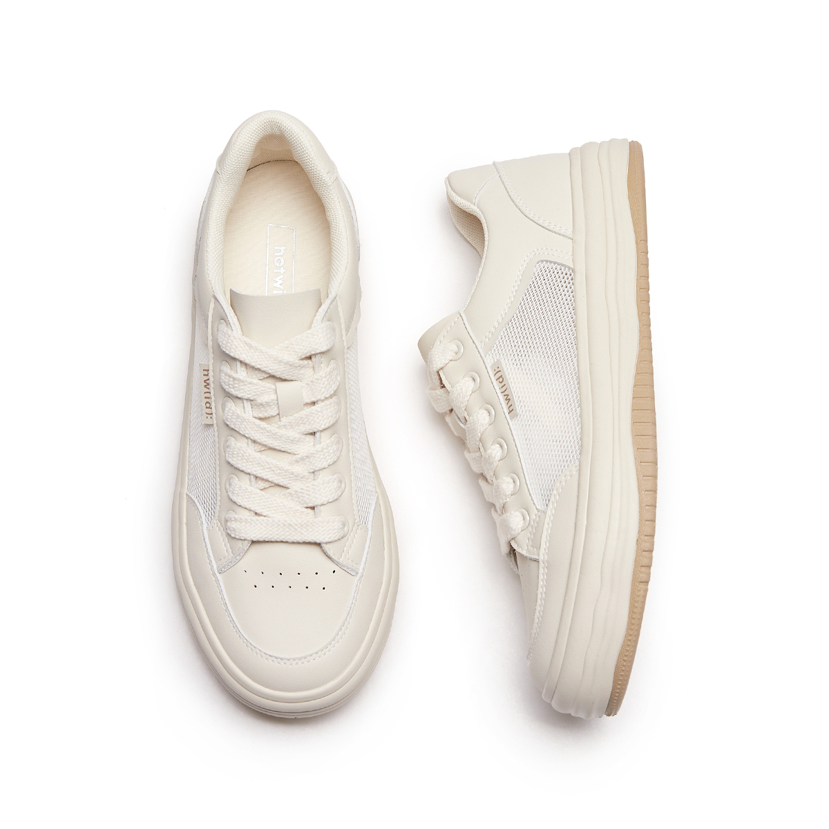 Shop Hotwind Low-Top Sneaker 'Beige Comfort' Sepatu Santai Warna Beige H14M3718