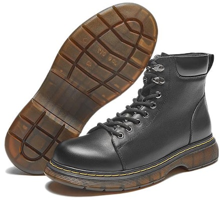 Hotwind Martin Boots 'Black Casual Round-Toe Mid-Calf' H95M2815 Shop Hotwind Martin Boots 'Black Casual Round-Toe Mid-Calf' H95M2815