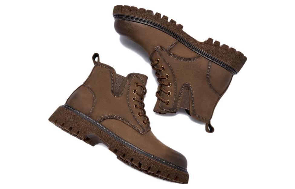 Shop Hotwind Martin Boots ''Gaya British Kelabu Tapak Tebal'' H95M2827