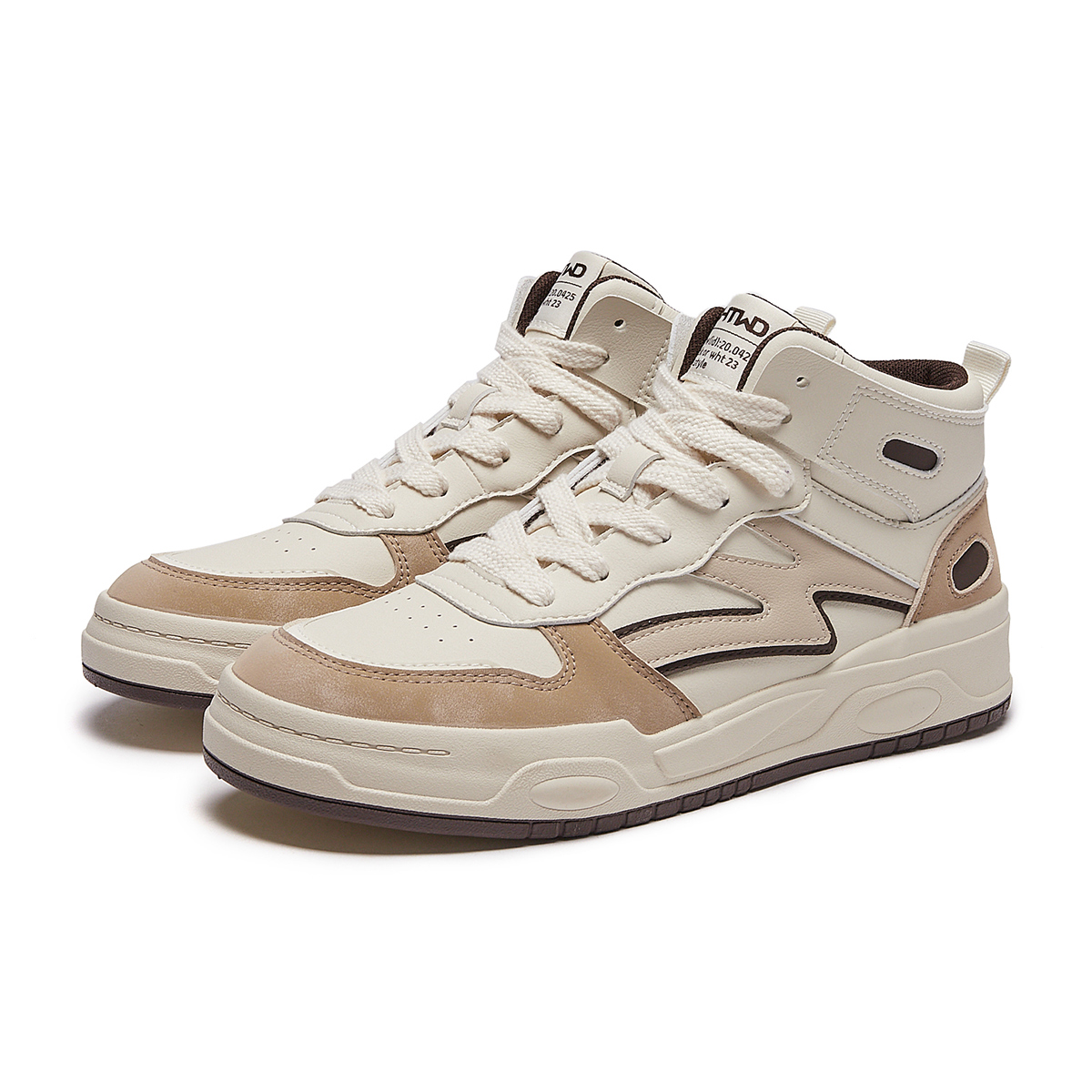 Lookbook Hotwind Mid-Top Sneakers ''Reka Simple Kasut Bertali Selesa Tapak Tebal'' H92M3401