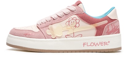 Hotwind Mirror Series Leather Unisex 'Floral Low Top Platform' H14W3135 Hotwind Mirror Series Leather Unisex 'Floral Low Top Platform' H14W3135