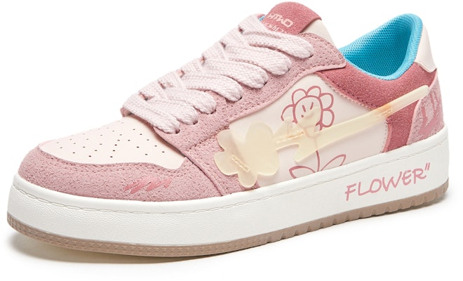 Hotwind Mirror Seri Unisex Kulit 'Floral Low Top Platform' H14W3135 Order Hotwind Mirror Seri Unisex Kulit 'Floral Low Top Platform' H14W3135
