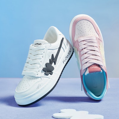 Hotwind Mirror Seri Unisex Kulit 'Floral Low Top Platform' H14W3135 Details for Hotwind Mirror Seri Unisex Kulit 'Floral Low Top Platform' H14W3135