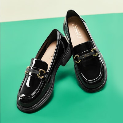 Hotwind PU Platform Round Toe Slip-On Loafers '3cm Thick Sole Women's' H02W3700 3