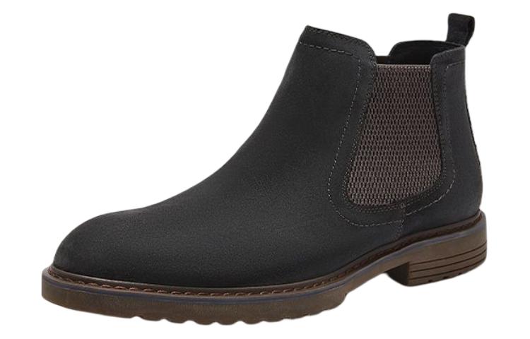 Order But Hotwind Kasut Kulit Lembu Retro Kasual Chelsea Lelaki Tumit 3.5cm. H78M2402