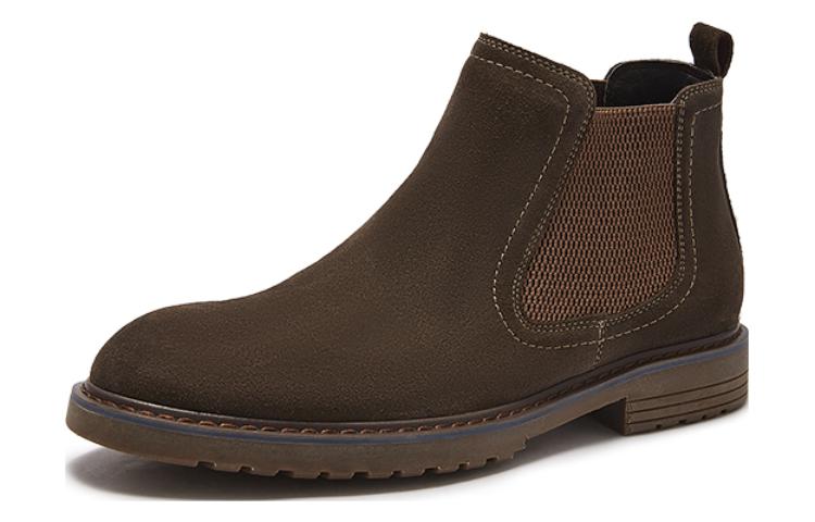 Shop But Hotwind Kasut Kulit Lembu Retro Kasual Chelsea Lelaki Tumit 3.5cm. H78M2402