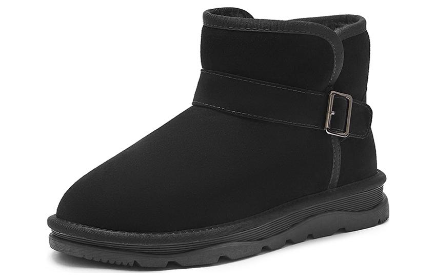 Hotwind Suede Fashion Casual Versatile Warm Plush Ankle Snow Boots 'Men's Style' H89M2P03