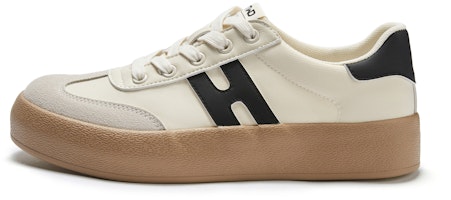 Hotwind Synthetic Leather 'Letter H Minimalist Low-Top' H14M3P03 Hotwind Synthetic Leather 'Letter H Minimalist Low-Top' H14M3P03