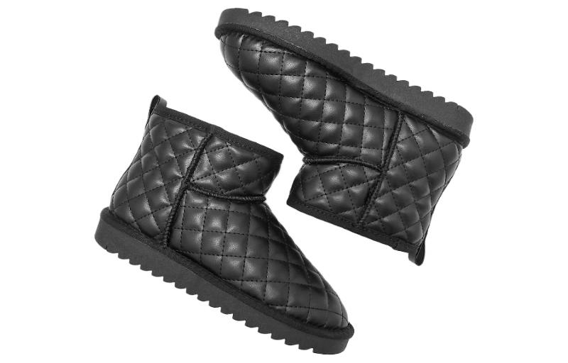 Lookbook Hotwind Sepatu Bot Salju Kulit Sintetis Wanita Lapis Bulu Nyaman ''3cm'' H89W2832