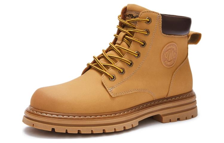 Order Hotwind Sepatu Boots Pria Kulit Sintetis Sol Tebal Hangat 4cm 'Hitam' H95M2486