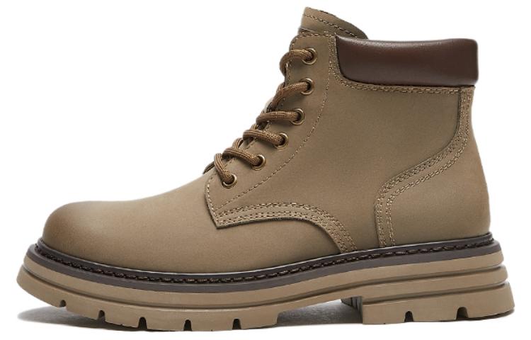 Lookbook Hotwind But Martin Bertapak Tebal Kulit Bersalut Kasual Fesyen Lelaki. H95M2836