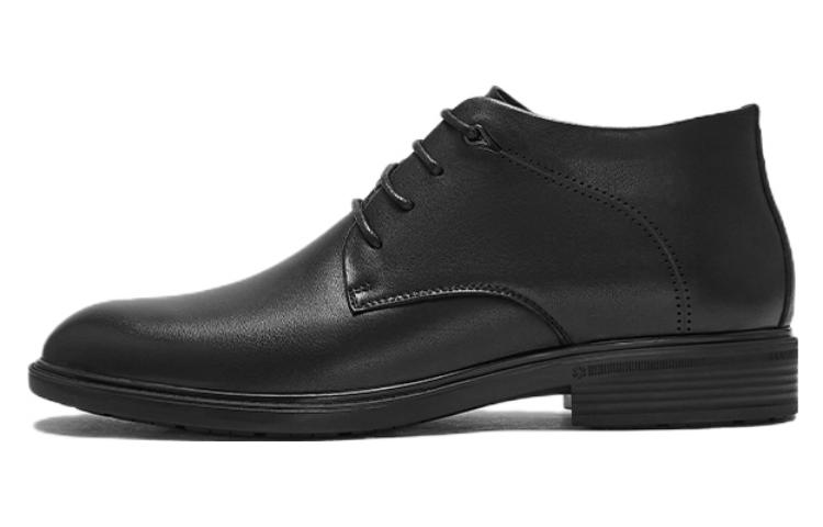 Hotwind Top-Grain Leather Dress Shoes 'Black Business Casual'