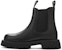 Hotwind Top Grain Leather Fashion Casual All-Match Chelsea Boots 'Black 4.5cm' H95M1455