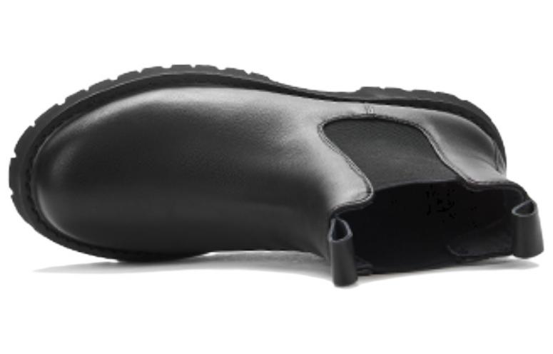 Lookbook Hotwind Sepatu Chelsea Kulit Asli Kasual 'Hitam 4.5cm' H95M1455