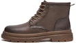 Lookbook Hotwind Top Grain Leather Thick Sole Lace-Up Ankle Boots '4cm Men' H95M2457