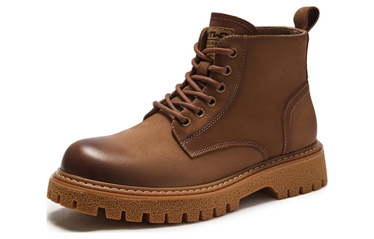 Order Botas Martin de Cuero Genuino Caña Baja Marrones Casual y Cómodas Hotwind H95M2403