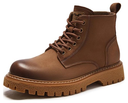 Hotwind Top Layer Cowhide Fashion Casual Lace-Up Comfortable Ankle Martin Boots 'Brown' H95M2403 Order Hotwind Top Layer Cowhide Fashion Casual Lace-Up Comfortable Ankle Martin Boots 'Brown' H95M2403