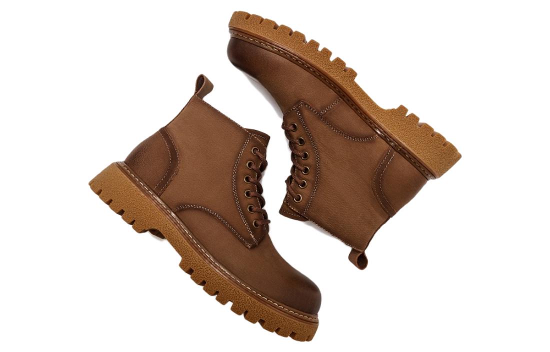 Lookbook Botas Martin de Cuero Genuino Caña Baja Marrones Casual y Cómodas Hotwind H95M2403