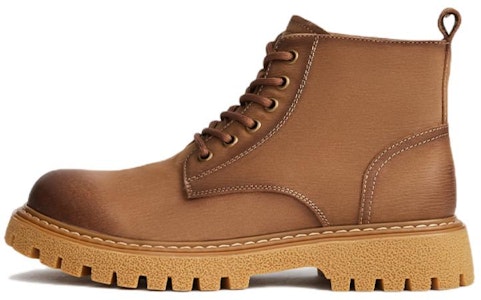 热风头层牛皮时尚休闲系带舒适马丁靴男士短靴“棕色” H95M2403 Shop 热风头层牛皮时尚休闲系带舒适马丁靴男士短靴“棕色” H95M2403