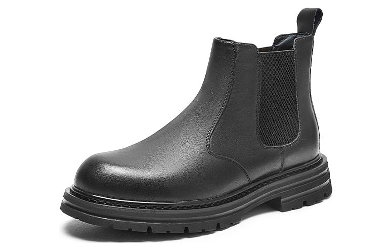 Order Hotwind 頂層牛皮休閒鞋 '黑色切爾西靴' H95M2833