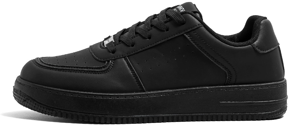 huanqiu-black-low-top-casual-non-slip-sneakers-yw-223829-black