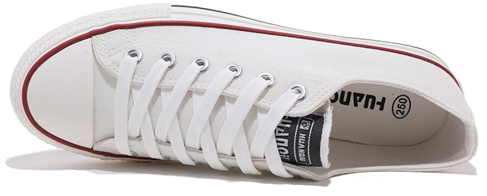 Huanqiu Canvas Low 'White' H7066WV Lookbook Huanqiu Canvas Low 'White' H7066WV
